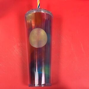 Rainbow Starbucks tumbler
